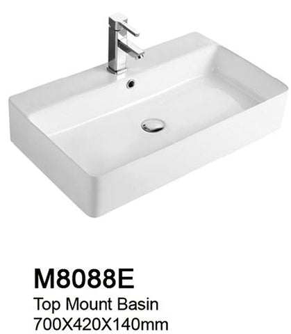 TIARA M8088E BASIN (30800) *Contact us for best price - Domaco