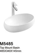 TIARA M5485 BASIN - Top Mount (9800) *Contact us for best price - Domaco