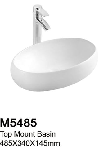 TIARA M5485 BASIN - Top Mount (9800) *Contact us for best price - Domaco
