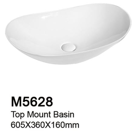 TIARA M5628 BASIN - Top Mount (208000) *Contact us for best price - Domaco