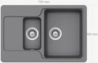 Schock Manhattan D-150 Granite Kitchen Sink - Domaco