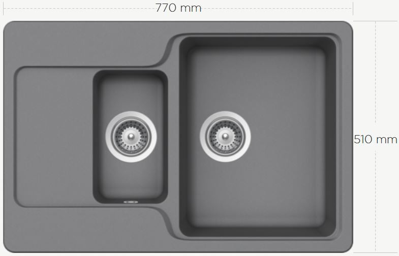 Schock Manhattan D-150 Granite Kitchen Sink - Domaco
