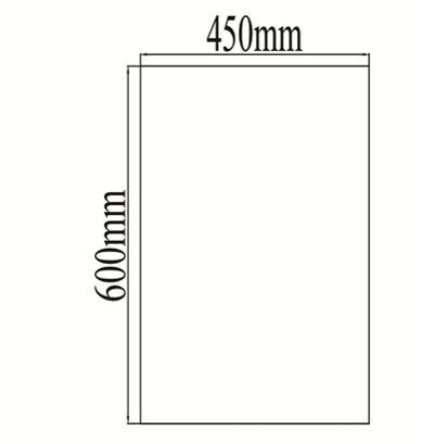 NTL Mirror J01B or J01W (600x450) (Black or White) (4800)<br>*Contact us for best price - Domaco