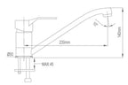 NTL Kitchen Mixer Tap 1503 (7880)<br>*Contact us for best price - Domaco