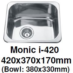 Monic I-420 - Inset Mount Single Bowl - Domaco