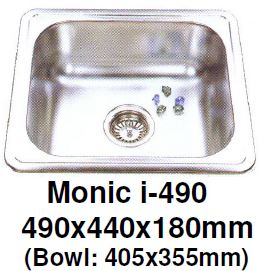 Monic I-490 - Inset Mount Single Bowl - Domaco