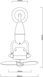 Fanco Tristar Nano 16" DC Wall/Ceiling Fan with Remote Domaco.com.sg