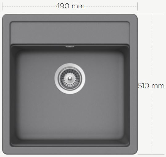 Schock Nemo N-100-S Granite Kitchen Sink - Domaco