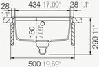 Schock Nemo N-100-S Granite Kitchen Sink - Domaco