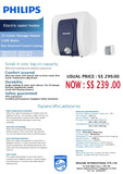 Philips Storage Water Heater 15/25 Litres domaco.com.sg