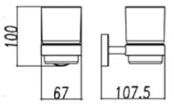NTL Tumbler Holder R41002 Black (2780)<br>*Contact us for best price - Domaco