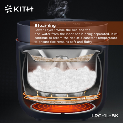 Kith Low-Sugar Rice Cooker LRC-1L-BK – Domaco