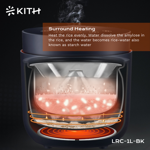 Kith Low-Sugar Rice Cooker LRC-1L-BK – Domaco