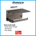 Rico A106-2GM Gun Metal Toilet Paper Holder domaco.com.sg