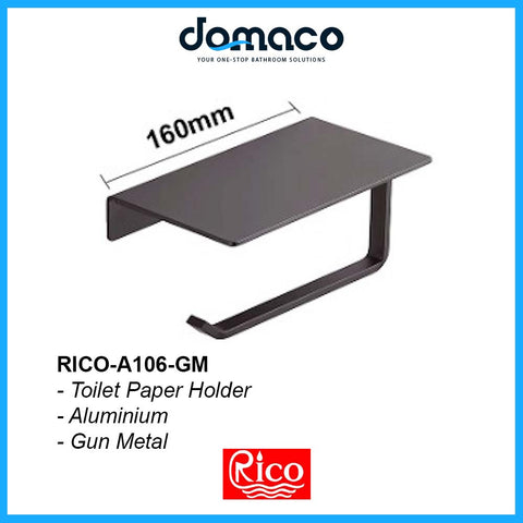 Rico A106-GM Gun Metal Toilet Paper Holder domaco.com.sg