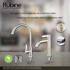 Rubine Alta P91325M SS Stainless Steel Basin Tap domaco.com.sg