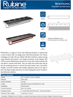 Rubine Bologna BO-3112 Towel Rack with Robe Hook domaco.com.sg