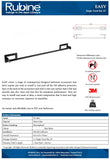 Rubine EY-3801 MB Matt Black 3M Self-Adhesive 24 Inch Single Towel Bar (2500)<br>*Contact us for best price