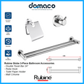 Rubine Globe GE-5200-3 Chrome 3 Piece Bathroom Accessories Set domaco.com.sg
