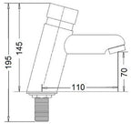 SCT-1113 Self-Closing Delay Action Basin Tap (5680)<br>*Contact us for best price - Domaco