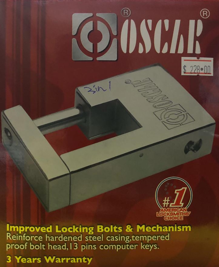 OSCAR SL2008 3 IN 1 MASTER SYSTEM LOCK SET - Domaco