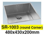 ENGLEFIELD-SR-1003-1.2mm (Round Corner) Handmade S/Steel Undermount Kitchen Sink - Domaco
