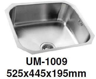 ENGLEFIELD UM-1009 0.9mm Handmade S/Steel Undermount Kitchen Sink - Domaco