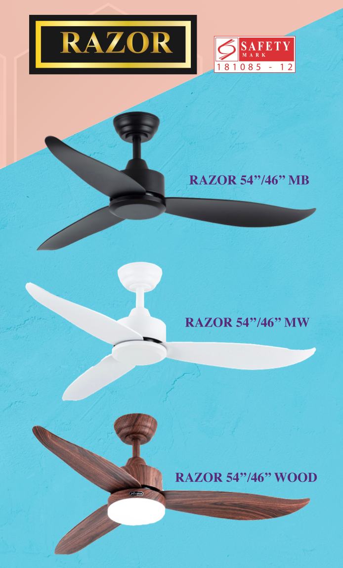 Bestar Razor DC Ceiling Fan domaco.com.sg