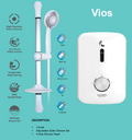 Champs Vios Instant Water Heater (White) domaco.com.sg
