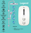 CHAMPS LEGEND INSTANT WATER HEATER WITH DC WATER BOOSTER PUMP & RAIN SHOWER domaco.com.sg