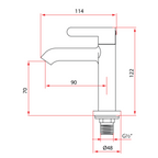 Rubine Alta P91325 Basin Tap domaco.com.sg