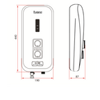 Rubine RWH-3388 Instant Water Heater With DC Water Booster Pump & Rain Shower domaco.com.sg