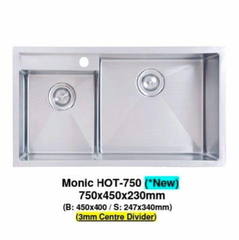 Monic HOT-750 Stainless Steel Kitchen Sink domaco.com.sg