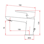 Rubine Stylo 9121 Basin Mixer Tap domaco.com.sg