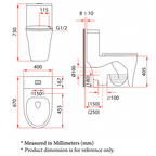 Rubine Rimless Funnel Flush 3.0 Toilet Bowl & Basin Package domaco.com.sg