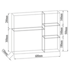 NTL Stainless Steel Mirror Cabinet C11604 (600x500mm) (17800)<br>*Contact us for best price