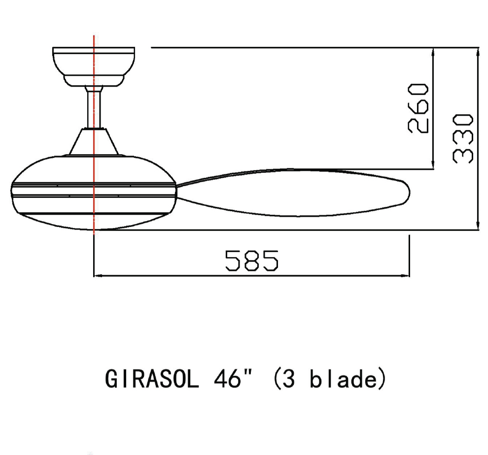 Fanco Girasol 46" DC Ceiling Fan with 36W LED RGB Light Kit and Remote domaco.com.sg
