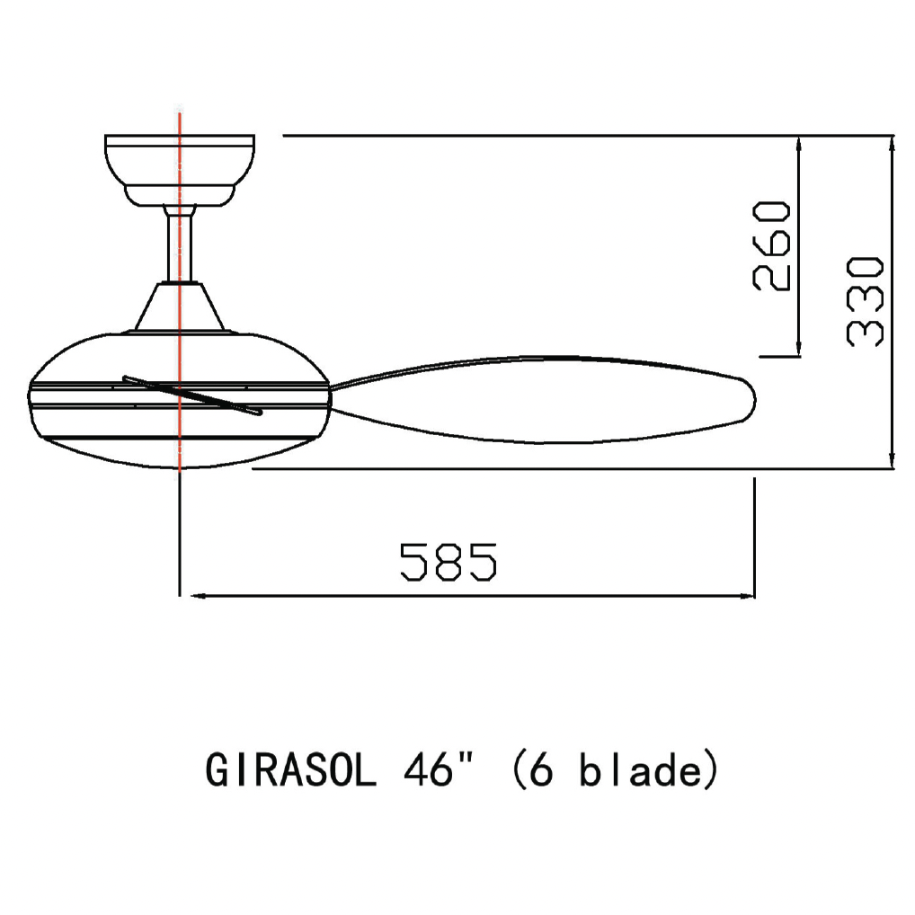 Fanco Girasol 46" DC Ceiling Fan with 36W LED RGB Light Kit and Remote domaco.com.sg