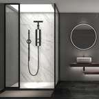 Rubine P10 Rain Shower Instant Heater With Air Jet 360 Spray & DC Water Booster Pump