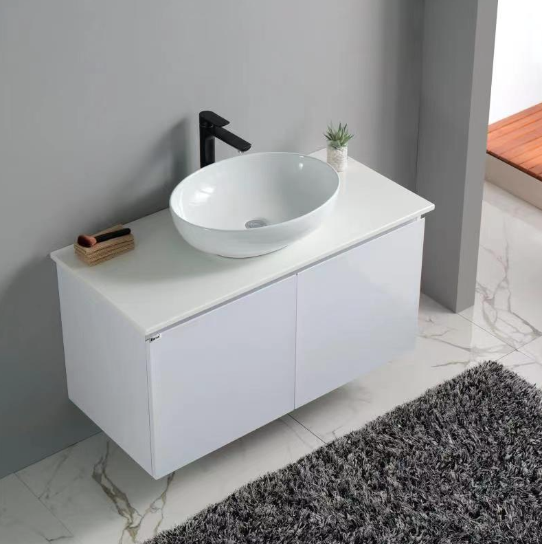 Baron A109-ST Stainless Steel Basin Cabinet With Phoenix Stone Solid Top domaco.com.sg