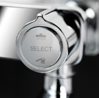 Rubine RSC-PUSHSTOP-R61-CH Rain Shower Set with Hand Shower and Shower Mixer in Chrome domaco.com.sg