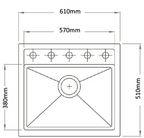 CARYSIL Waltz Granite Kitchen Sink