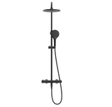 Rubine RSC-THERMO-R31-BK Rain Shower Set with Hand Shower and Shower Mixer in Matt Black (38800)<br>*Contact us for best price domaco.com.sg
