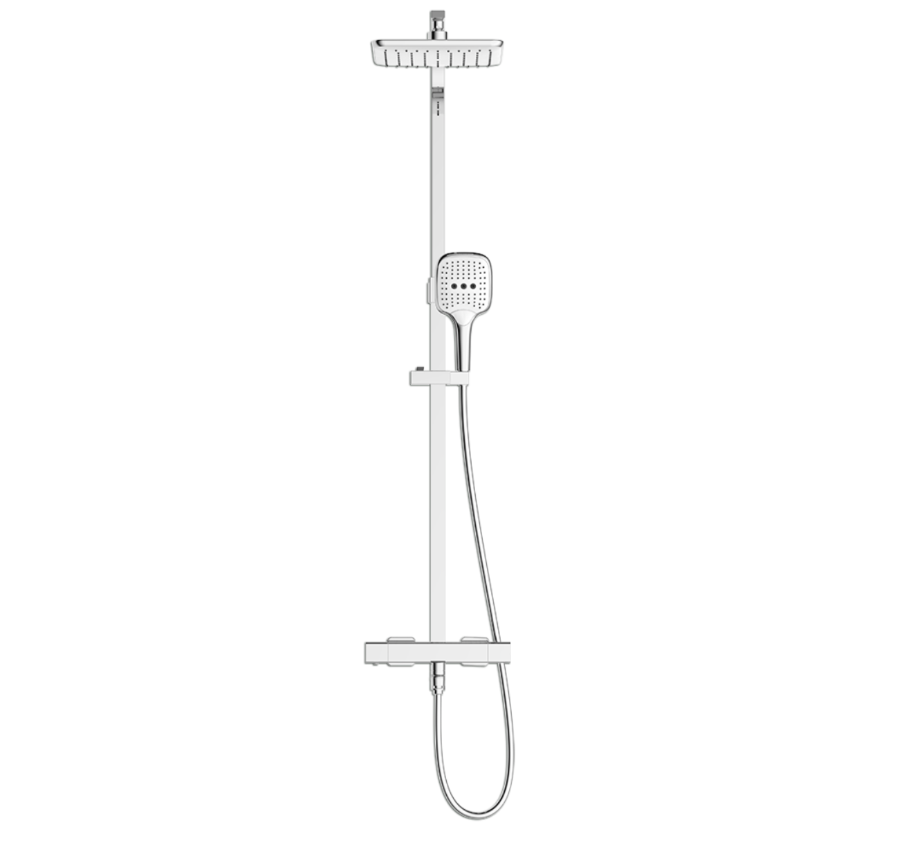 Rubine RSC-THERMO-S41-CH Rain Shower Set with Hand Shower and Shower Mixer in Chrome (39800)<br>*Contact us for best price domaco.com.sg