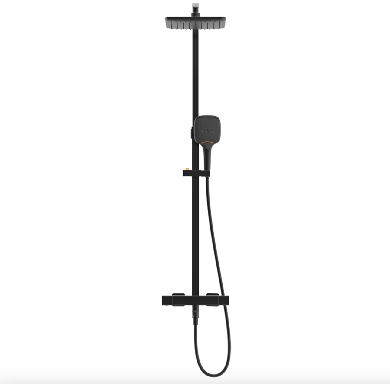 Rubine RSC-THERMO-S41-BK Rain Shower Set with Hand Shower and Shower Mixer in Matt Black (41800)<br>*Contact us for best price domaco.com.sg