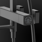 Rubine RSC-THERMO-S41-BK Rain Shower Set with Hand Shower and Shower Mixer in Matt Black (41800)<br>*Contact us for best price domaco.com.sg