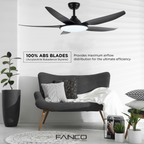 Fanco Tributo DC Ceiling Fan with 36W LED RGB Light Kit and Remote domaco.com.sg