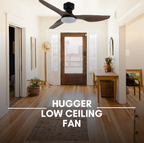 Fanco Co-Fan Hugger Low Ceiling Fan 48" with Optional Light Kit domaco.com.sg