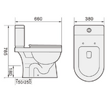 Tiara 268 2-Piece Toilet Bowl domaco.com.sg