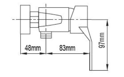 NTL Shower Mixer Tap 1504 (7880)<br>*Contact us for best price - Domaco